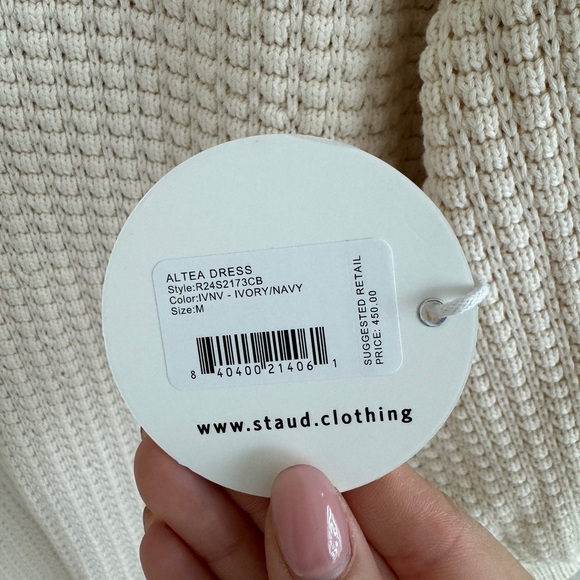 NWT STAUD Altea Collared Chunky Knit Dress - Picture 7 of 10